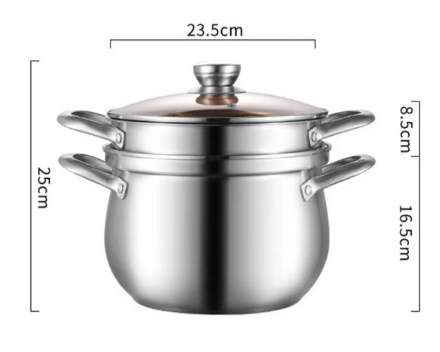 SteamMax - Duurzame RVS Stoomkoker