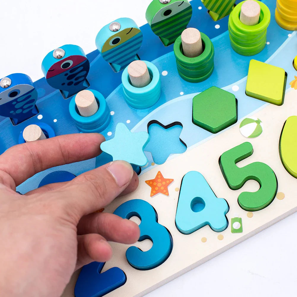 InspireLearn - Ontwikkel de vaardigheden - Montessori houten speelbord