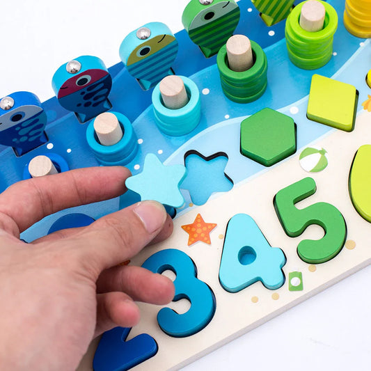 InspireLearn - Ontwikkel de vaardigheden - Montessori houten speelbord
