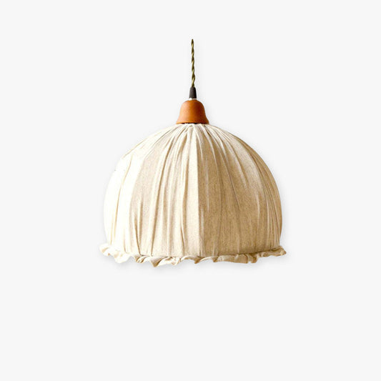 EcoLume | Nordic Design Bloem LED Hanglamp Kap Fabric Beige Woonkamer/Slaapkamer/Eetkamer