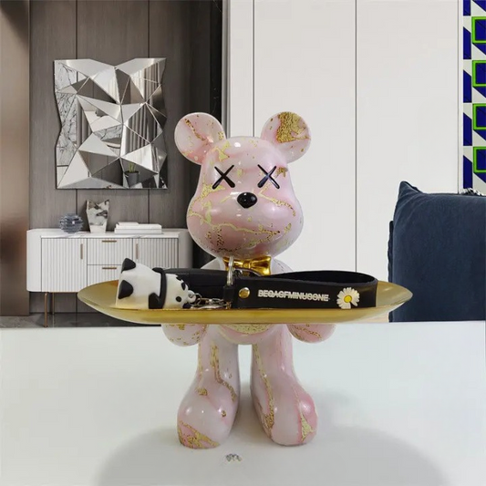 VernoBear - Stijlvolle beer beeldje voor woondecoratie