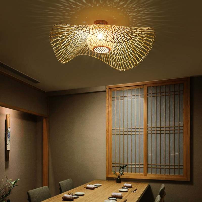 RattanRhythm | Muto Rotan Hanglamp - Japanse Stijl - Aziatische Stijl