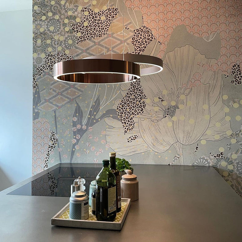 ModernLuxe | Edge Moderne Cirkel LED Hanglamp Zwart/Wit/Goud Metaal Slaapkamer/Eetkamer/Woonkamer