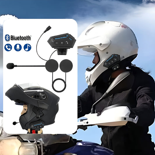 UrbanFlair - Draadloze Motorhelm Headset | Veilig Communiceren en Rijden | Altijd Verbonden