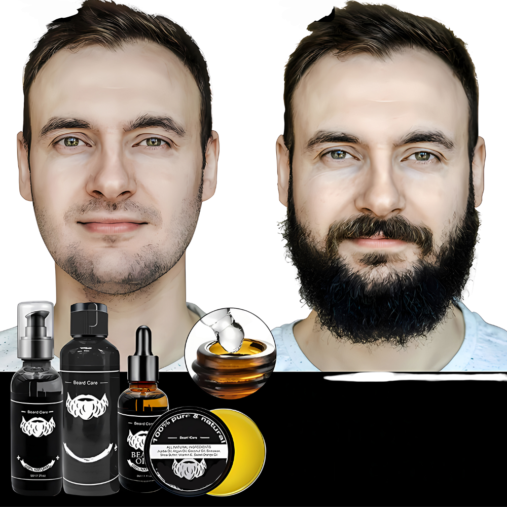 BeardMajesty | Baardverzorgingsets – Baard Stijltang – Dermaroller – Etherische olie – Baard Conditioner – Dermaroller Haargroei