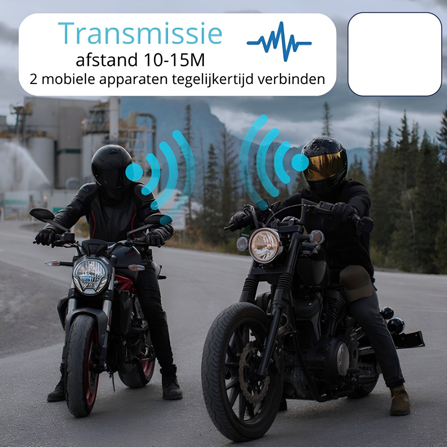 UrbanFlair - Draadloze Motorhelm Headset | Veilig Communiceren en Rijden | Altijd Verbonden