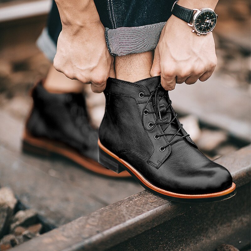OrthoLeather - Orthopedische leren herenlaarzen