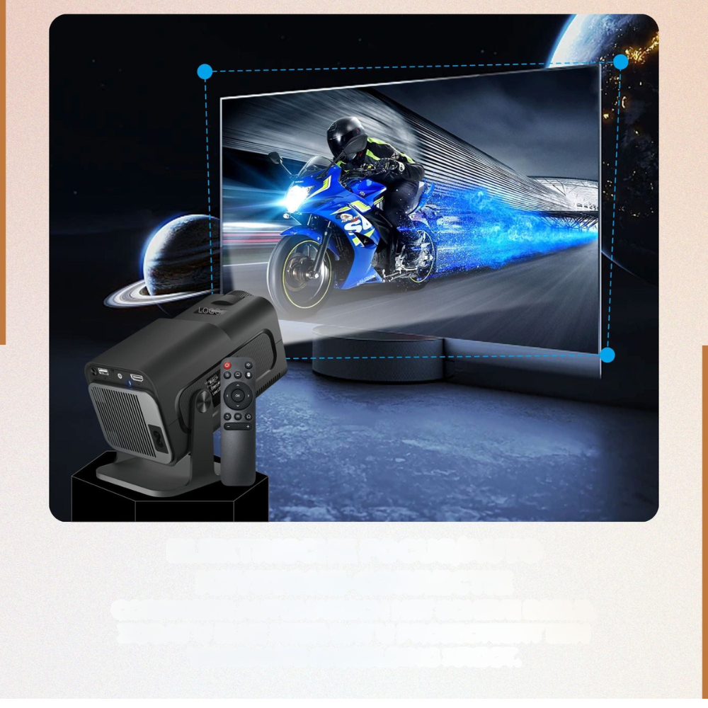 VisionBeam - 1080p Beamer met schermspiegeling en afstandsbediening