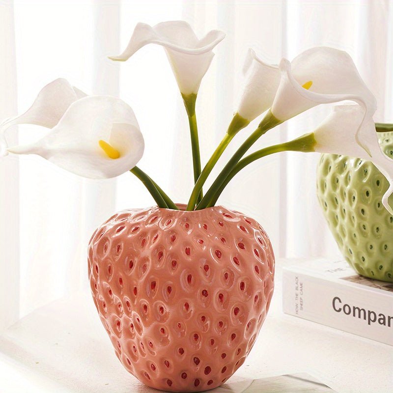 StrawVase - Unieke aardbei keramische designvaas