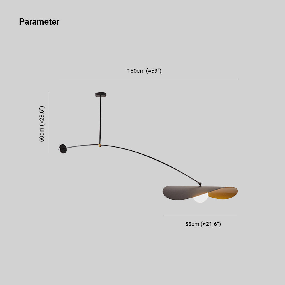 ChicBeam | Moderne Lotusblad LED Hanglamp Zwart/Goud Metaal Woonkamer