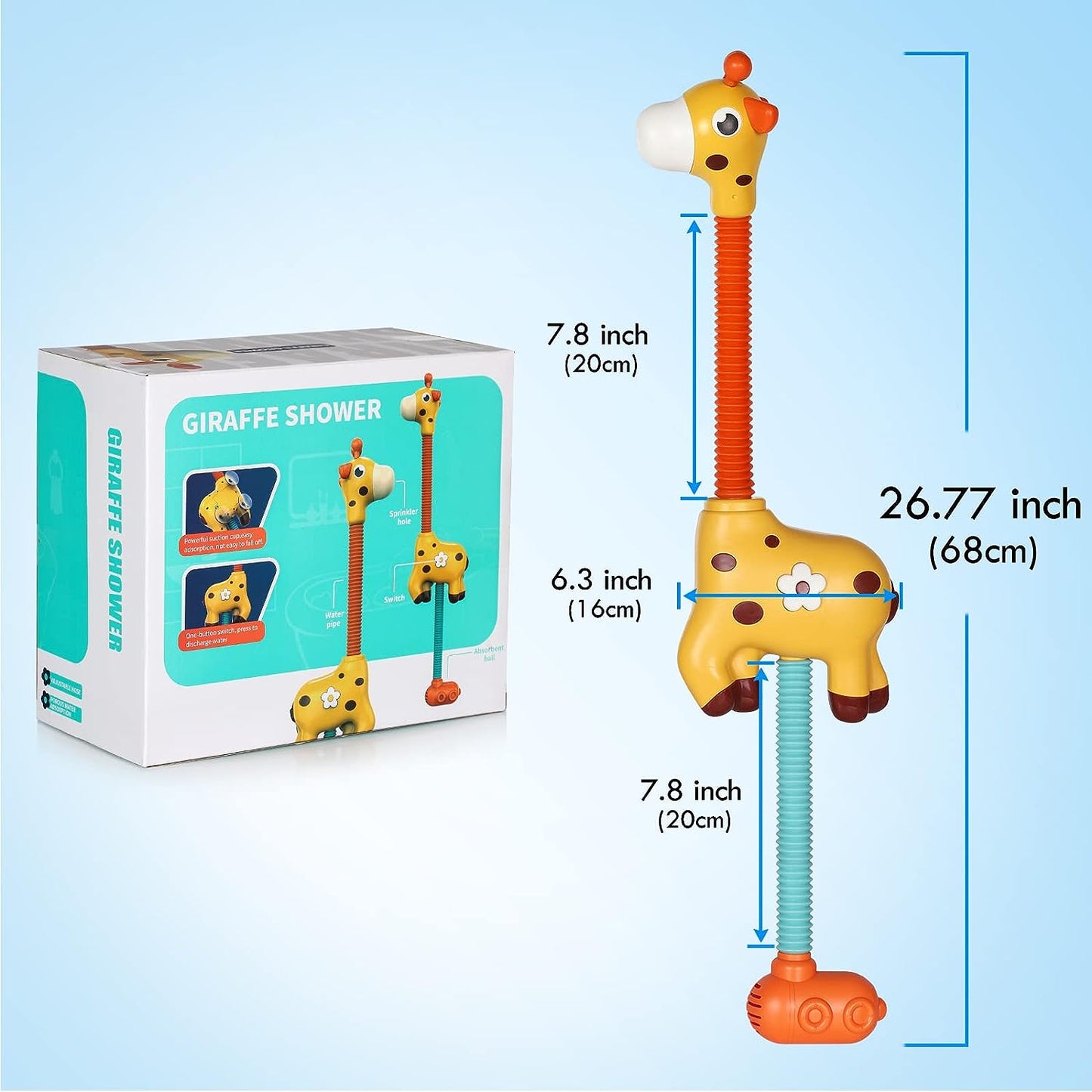 SparkVista - Giraffe spetterpret - Badsproeier douchekop
