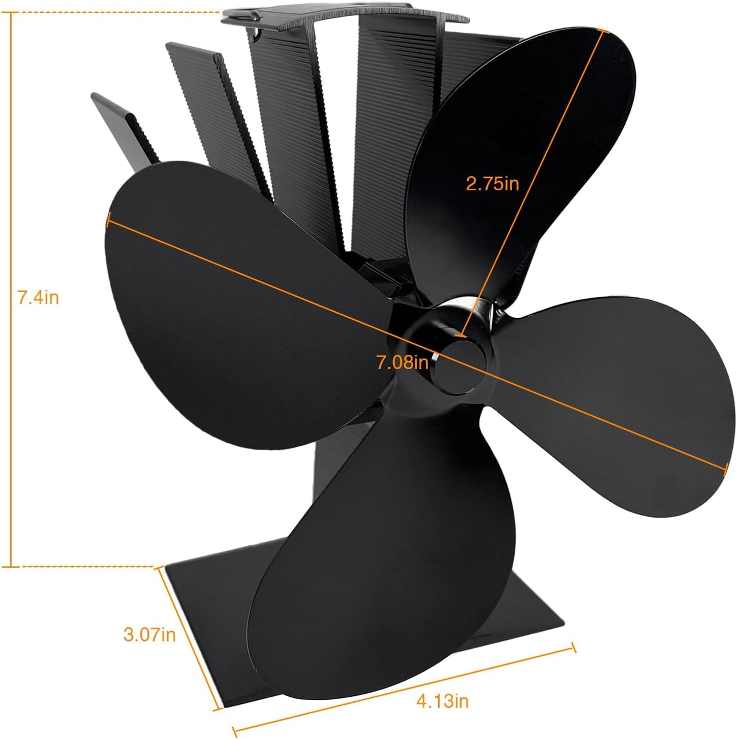 HeatSphere - Verwarmingsventilator op warmte | Stille Houtkachel Ventilator Verwarming