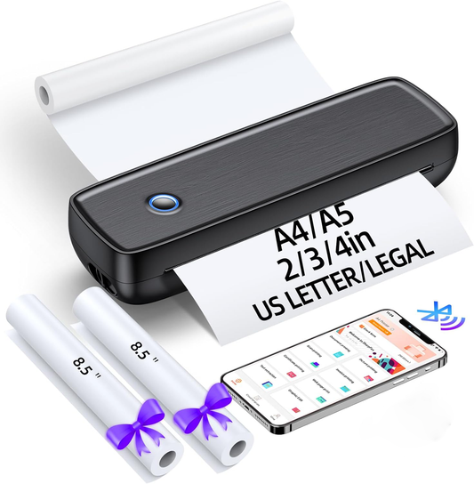 PrintGo - Draagbare draadloze inktloze thermische printer voor mobiel printen