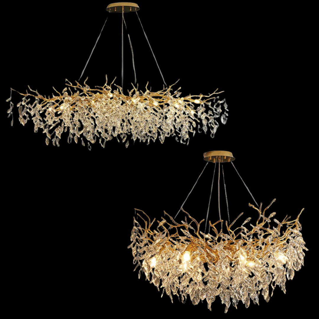 VersaillesLicht - Elegante kristallen hanglamp met takdesign