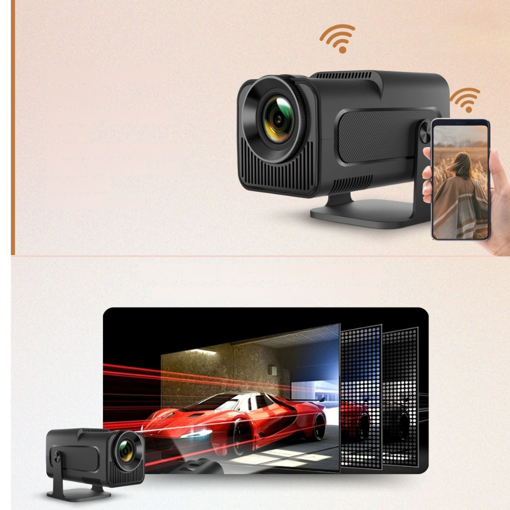 VisionBeam - 1080p Beamer met schermspiegeling en afstandsbediening