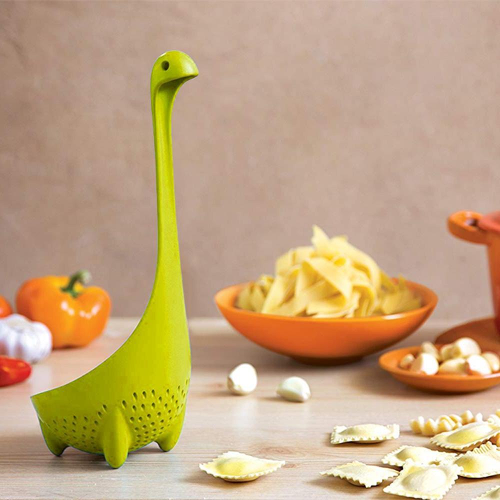 HappyScoops - Schattige Theezeef, Soeplepel en Loch Nessie Monster Zeef Set