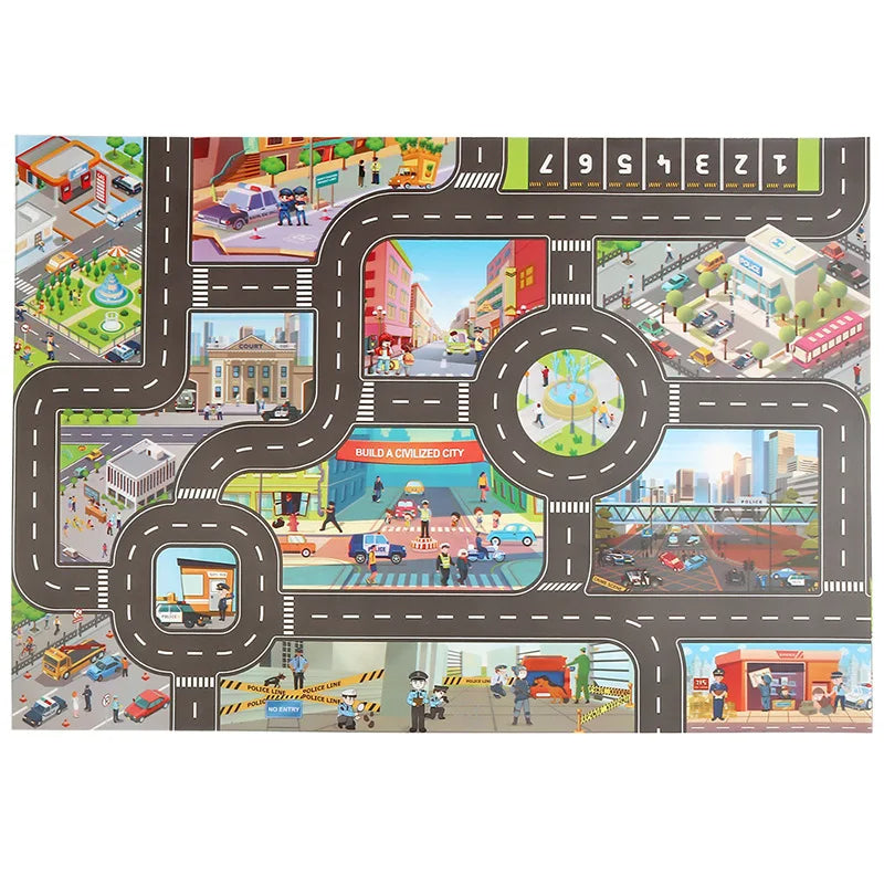 PlayScape - Car adventure - Toverstad Speelmat