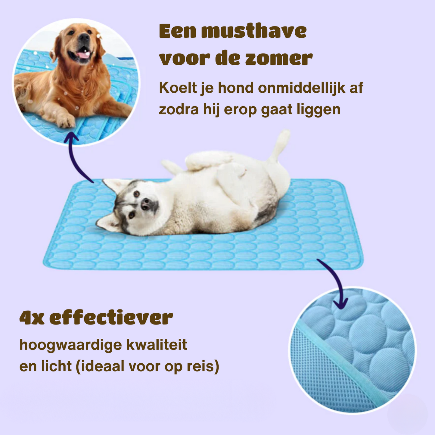 CoolPaws | Verkoelende Hondenmat (4 keer effectiever)