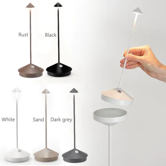 ZenLume | Minimalistische LED Tafellamp - Waterdichte & Dimbare Snoerloze Verlichting