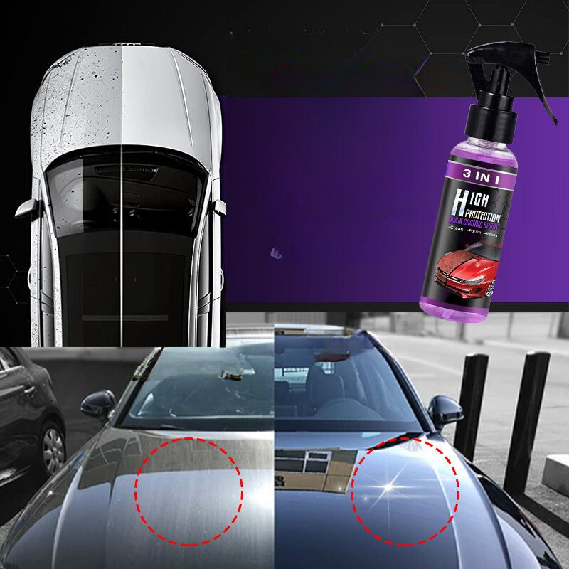 AutoShield - 3 in 1 Hoge Bescherming Snelle Autolak Spray