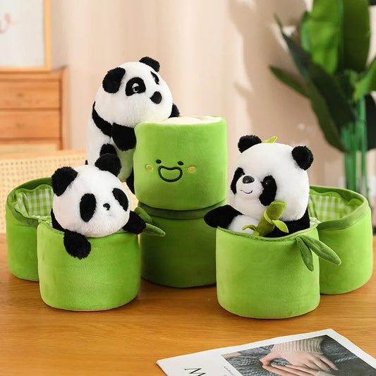 HuggiPanda - Panda Kussen Zacht, decoratief en draagbaar