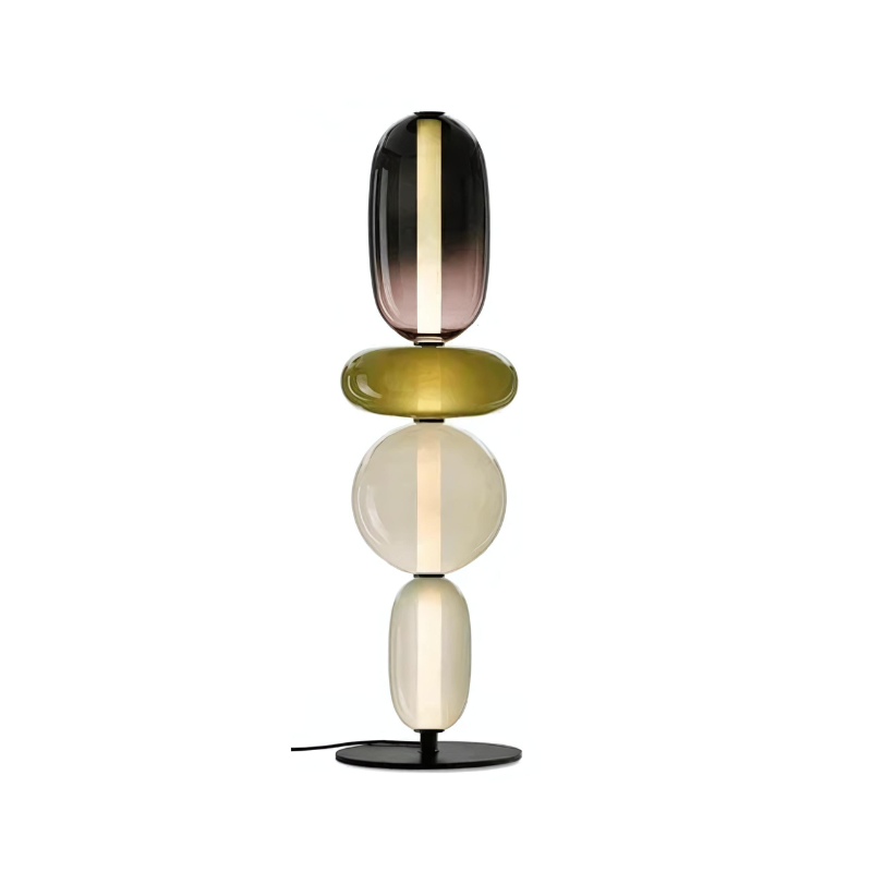 LustroLicht - Bonbonkleurige glazen staande lamp