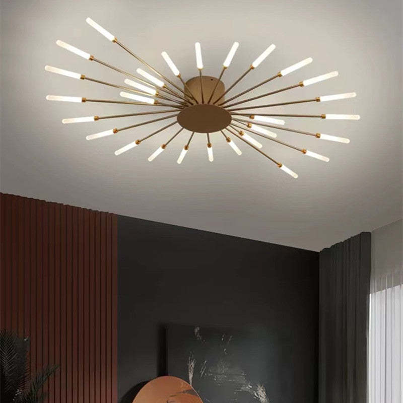 VogueGlow | Lowry Large LED Plafondlampen Wit Metaal Woonkamer Slaapkamer Hotel