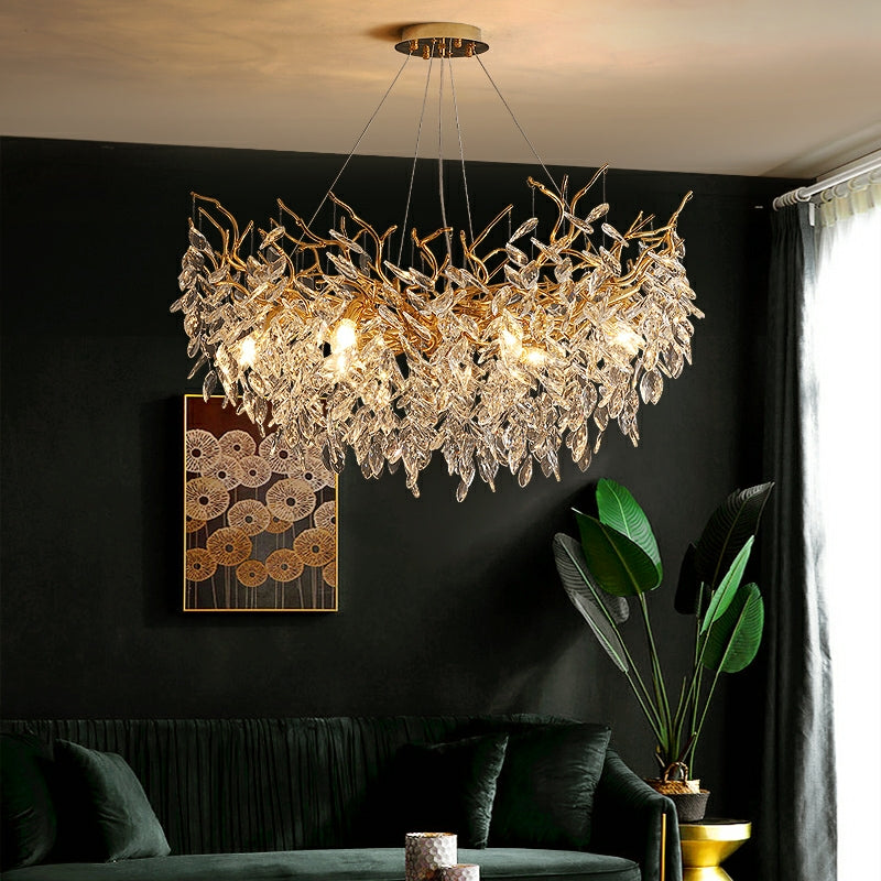 VersaillesLicht - Elegante kristallen hanglamp met takdesign