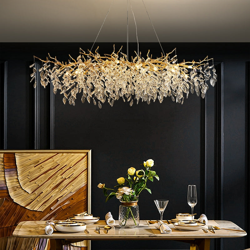 VersaillesLicht - Elegante kristallen hanglamp met takdesign