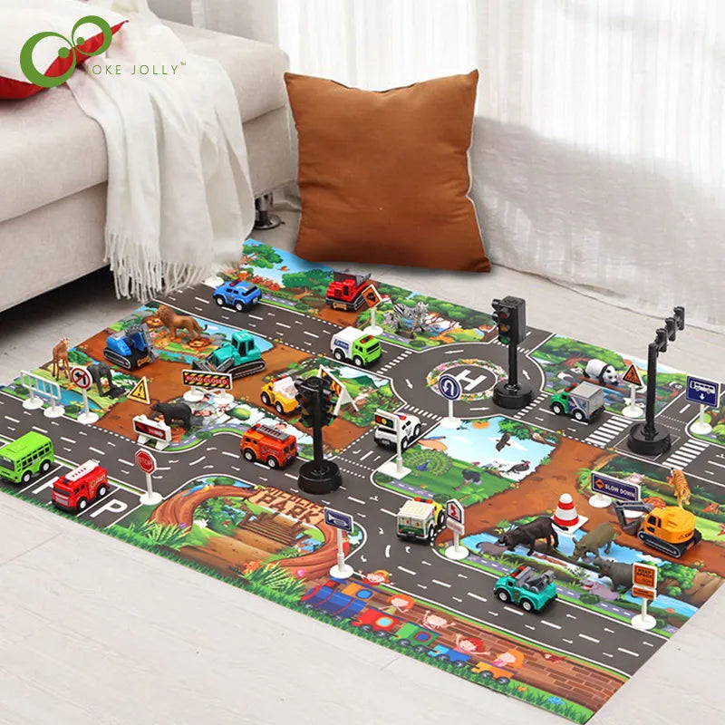 PlayScape - Car adventure - Toverstad Speelmat
