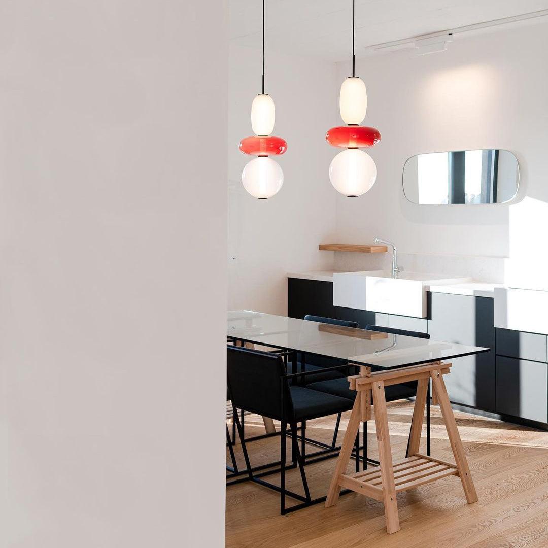 Luxovia - Elegante glazen hanglamp met LED-verlichting