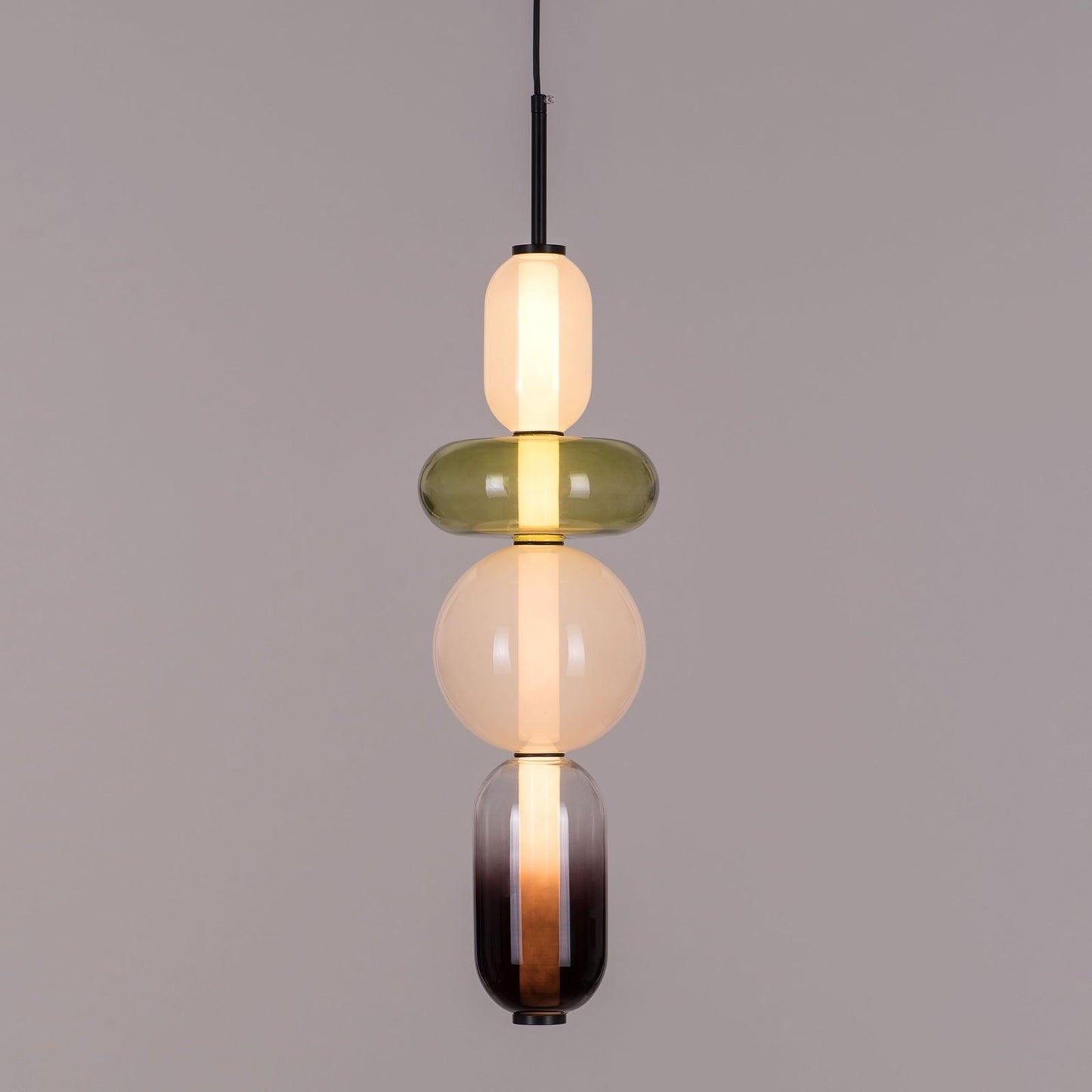 Luxovia - Elegante glazen hanglamp met LED-verlichting