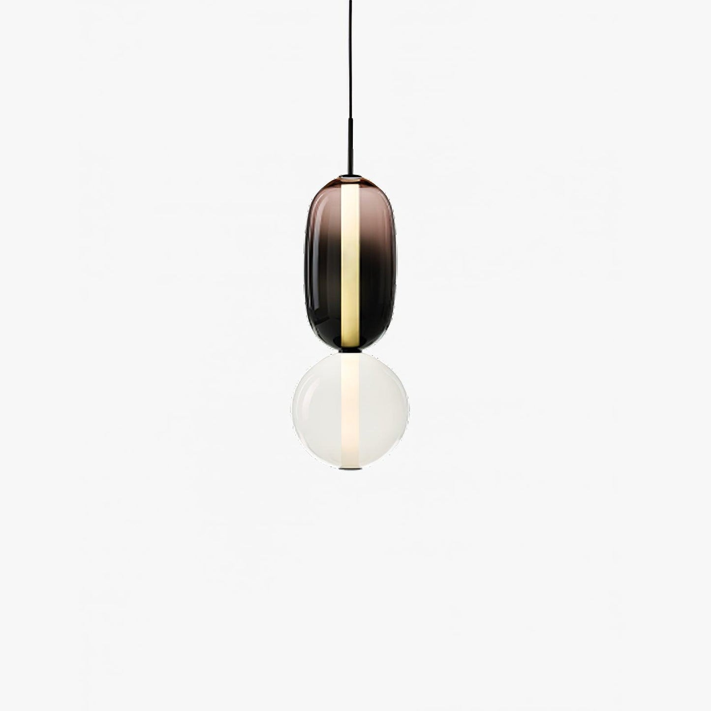 Luxovia - Elegante glazen hanglamp met LED-verlichting