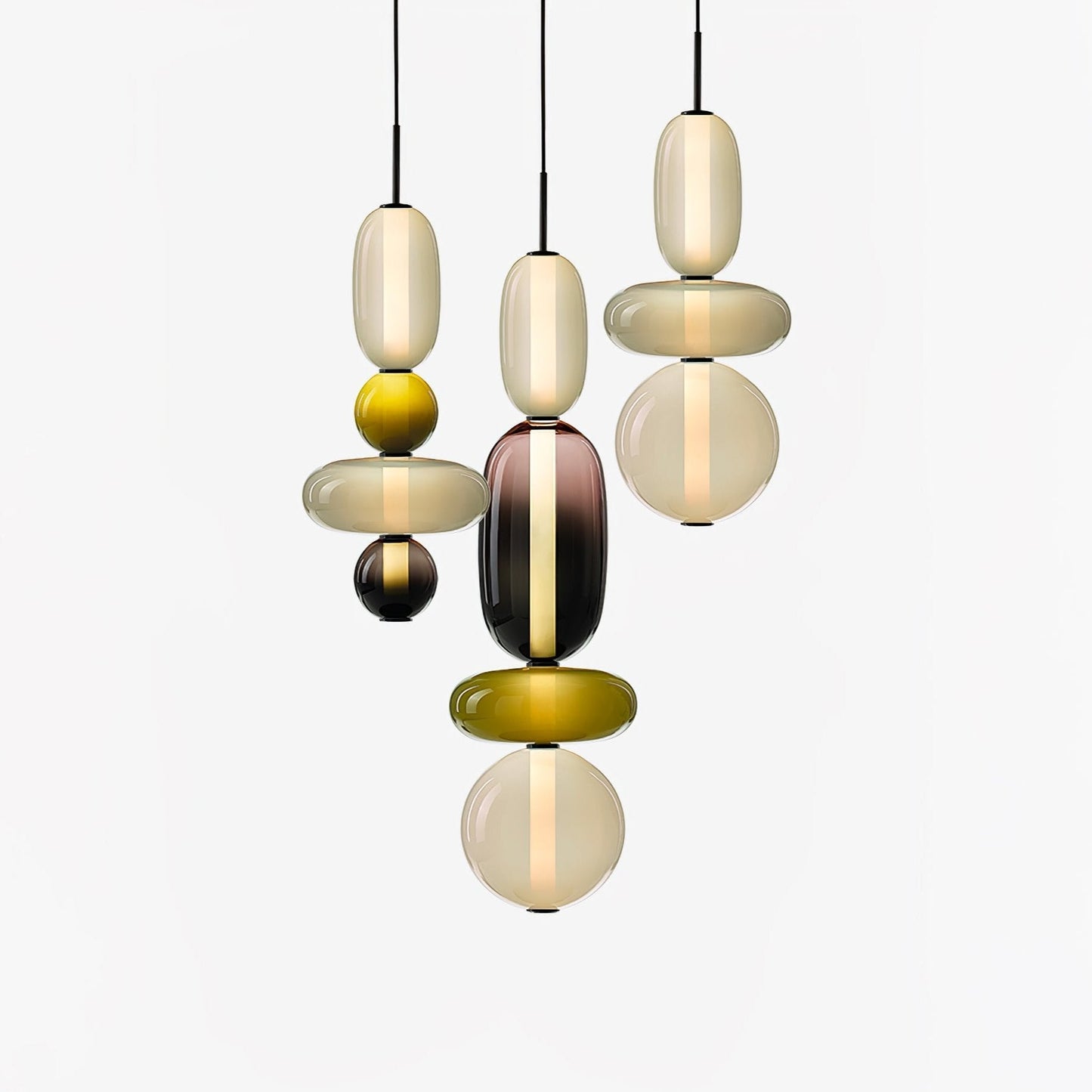 Luxovia - Elegante glazen hanglamp met LED-verlichting