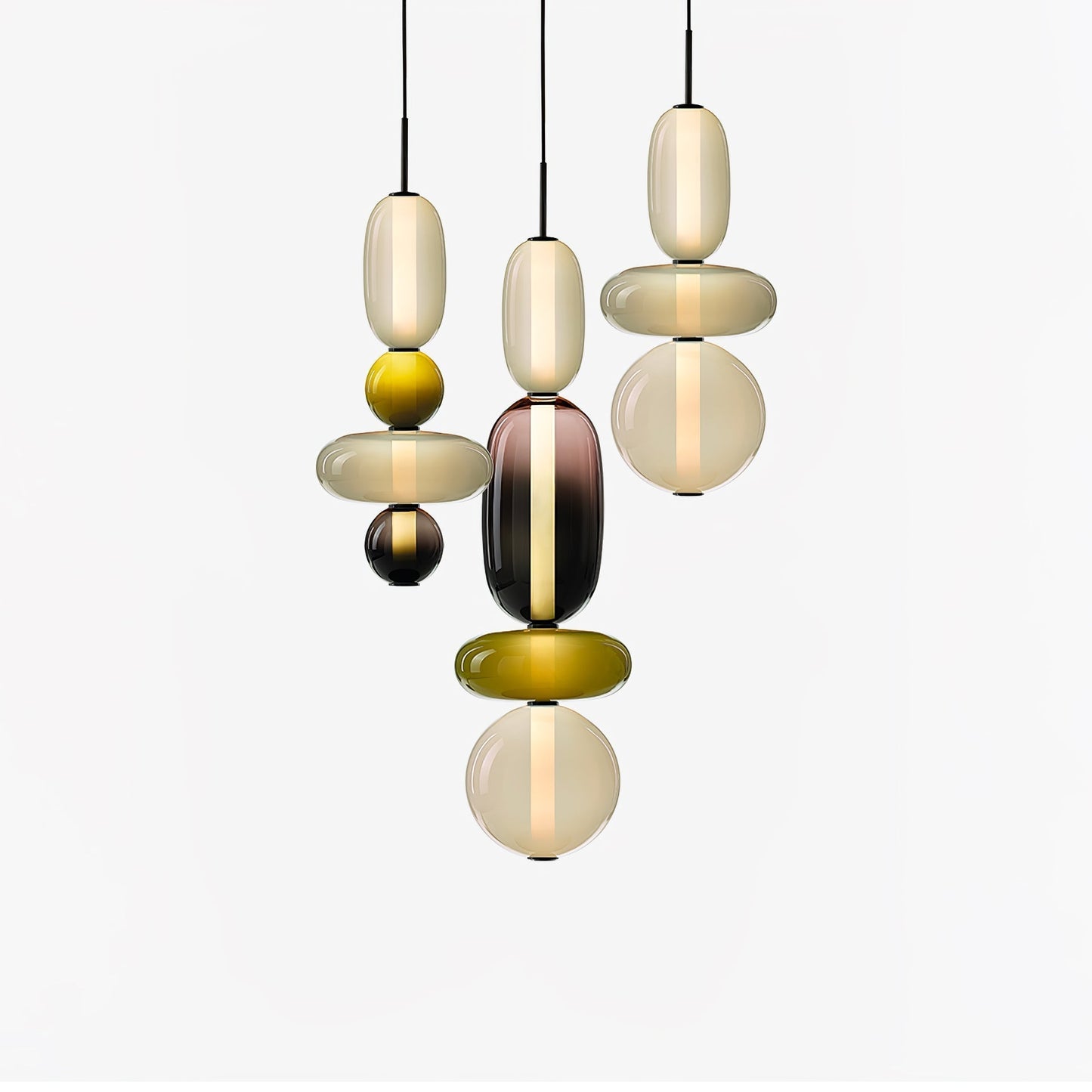 Luxovia - Elegante glazen hanglamp met LED-verlichting