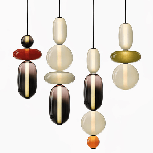 Luxovia - Elegante glazen hanglamp met LED-verlichting