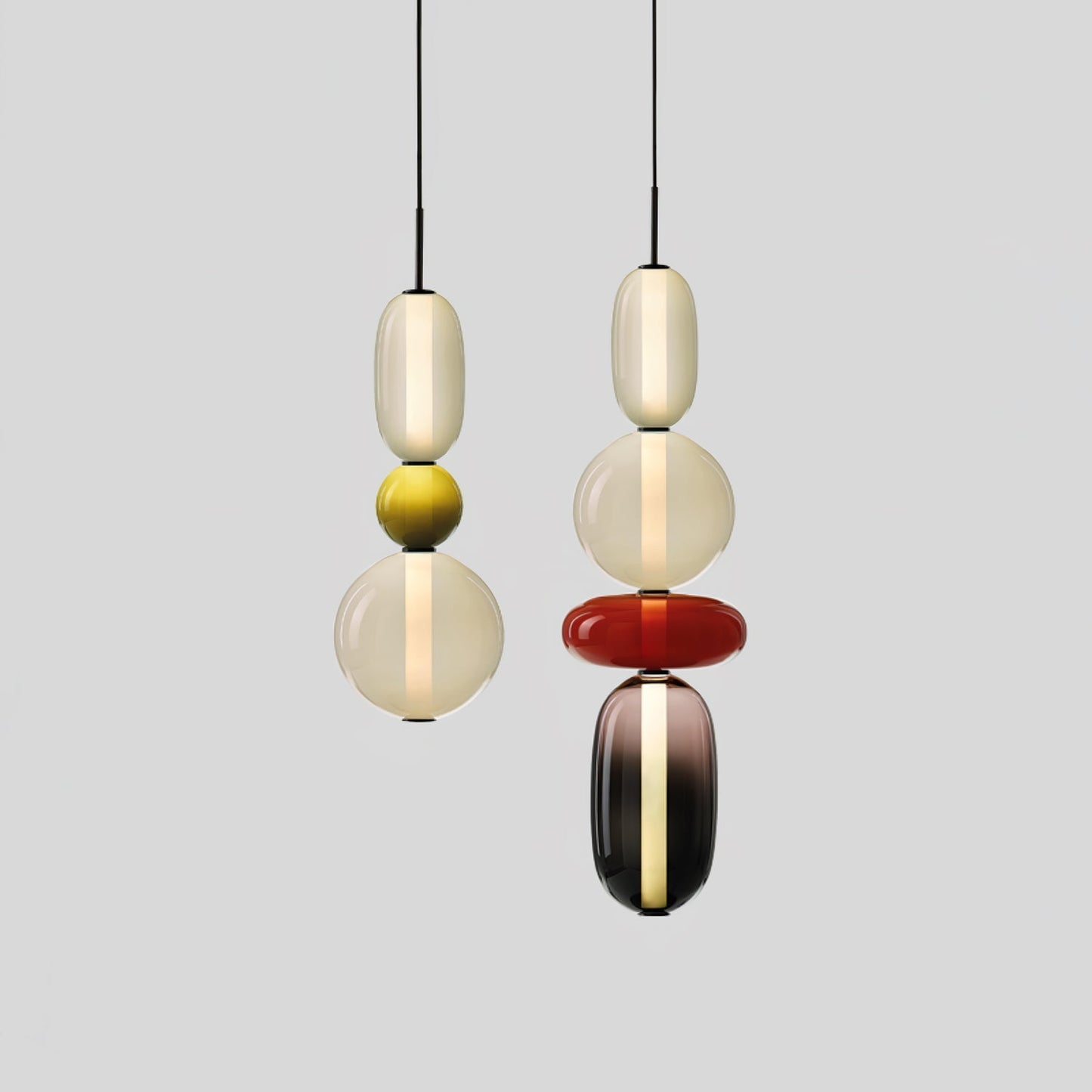 Luxovia - Elegante glazen hanglamp met LED-verlichting