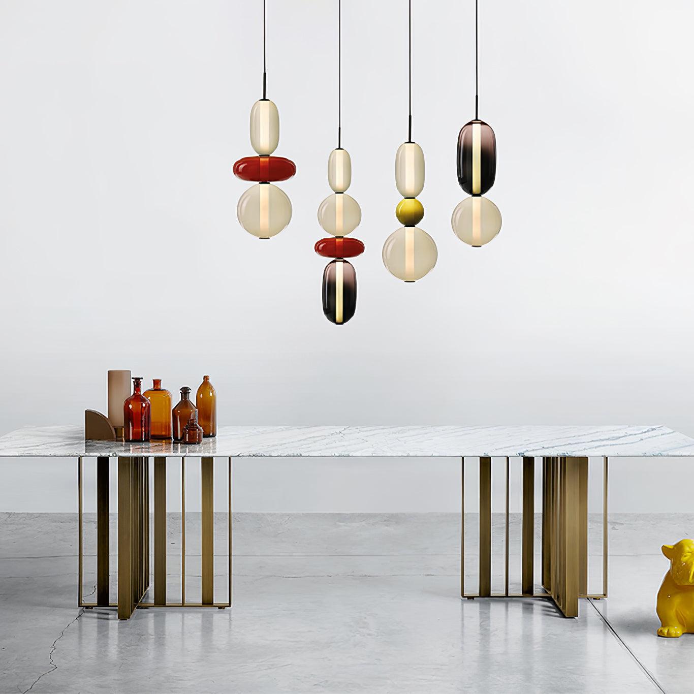 Luxovia - Elegante glazen hanglamp met LED-verlichting