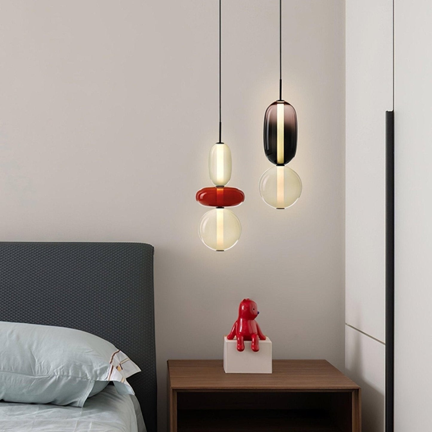 Luxovia - Elegante glazen hanglamp met LED-verlichting