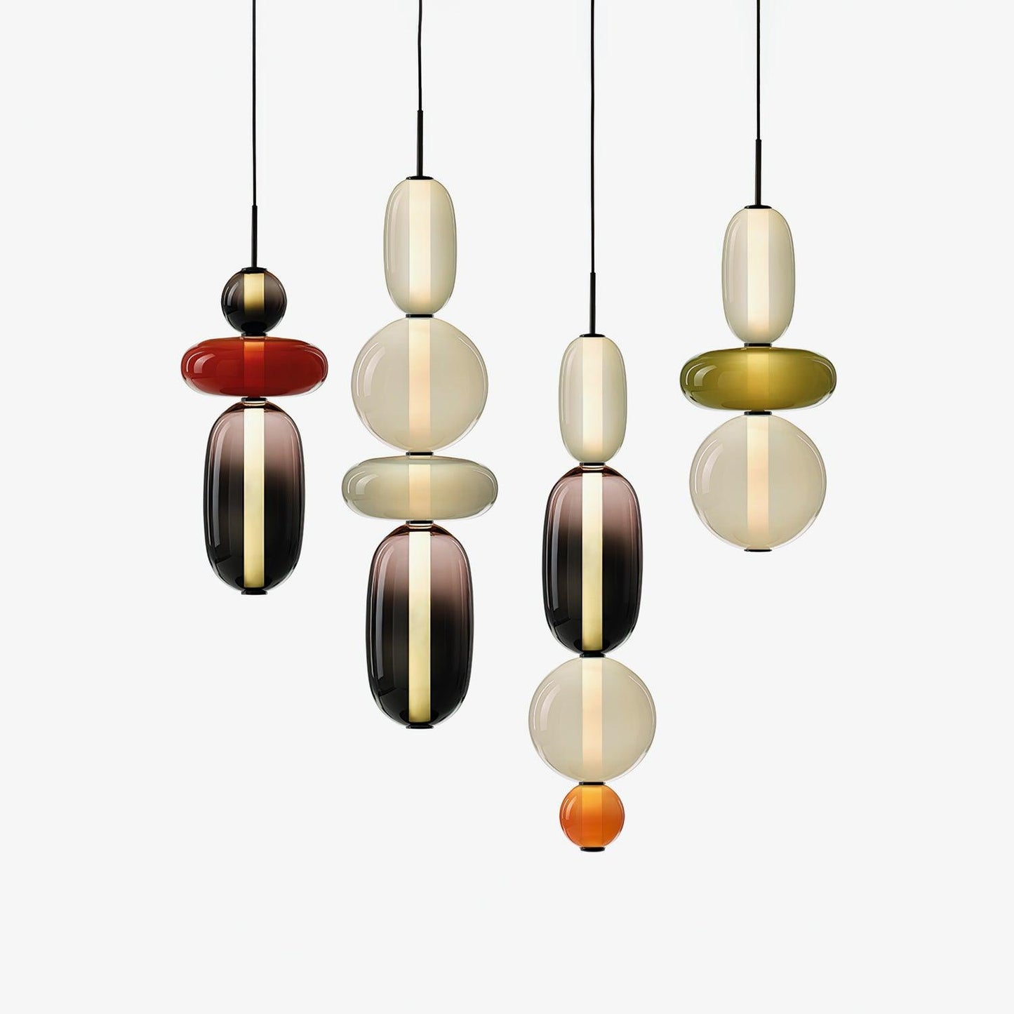 Luxovia - Elegante glazen hanglamp met LED-verlichting