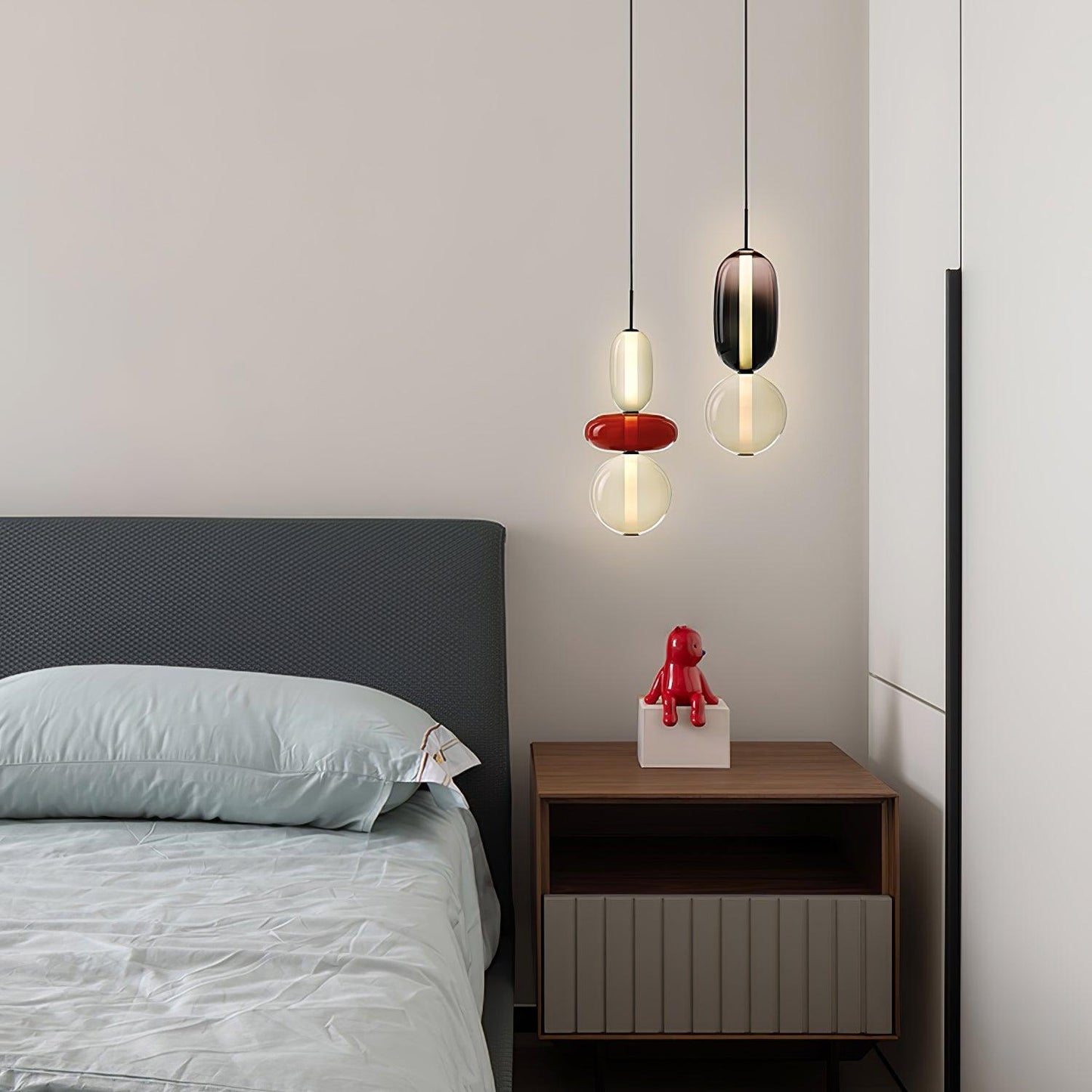 Luxovia - Elegante glazen hanglamp met LED-verlichting