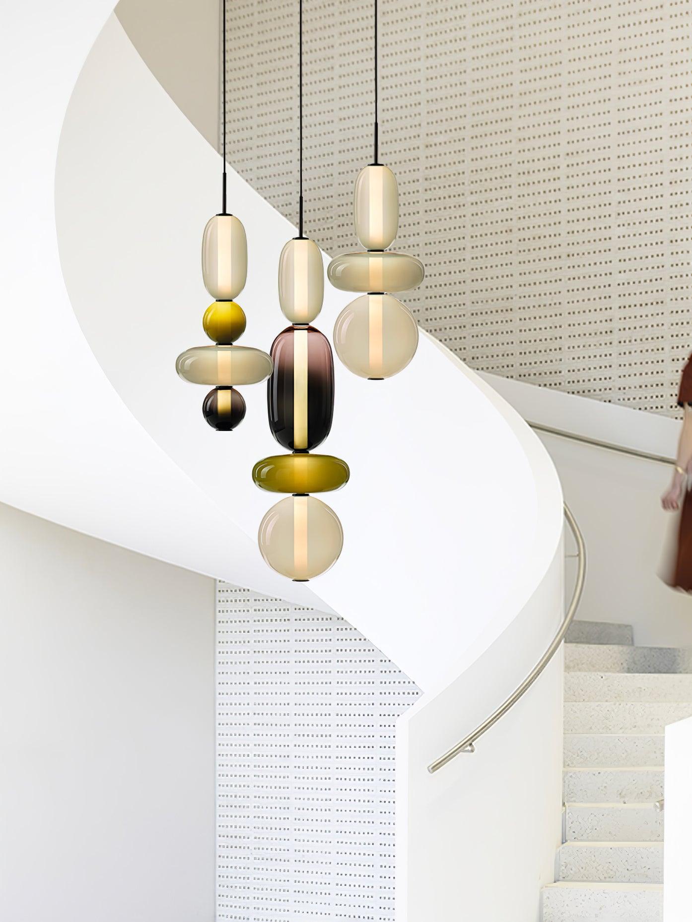 Luxovia - Elegante glazen hanglamp met LED-verlichting