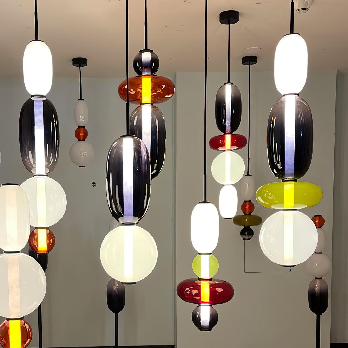Luxovia - Elegante glazen hanglamp met LED-verlichting