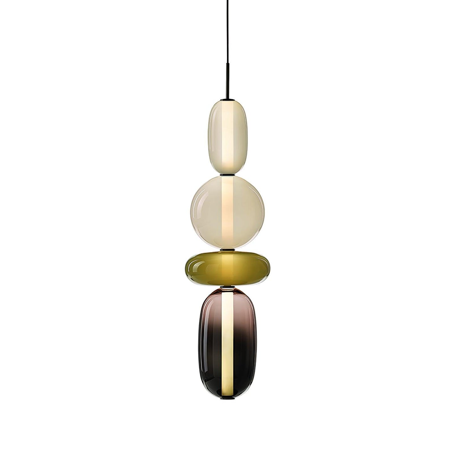 Luxovia - Elegante glazen hanglamp met LED-verlichting