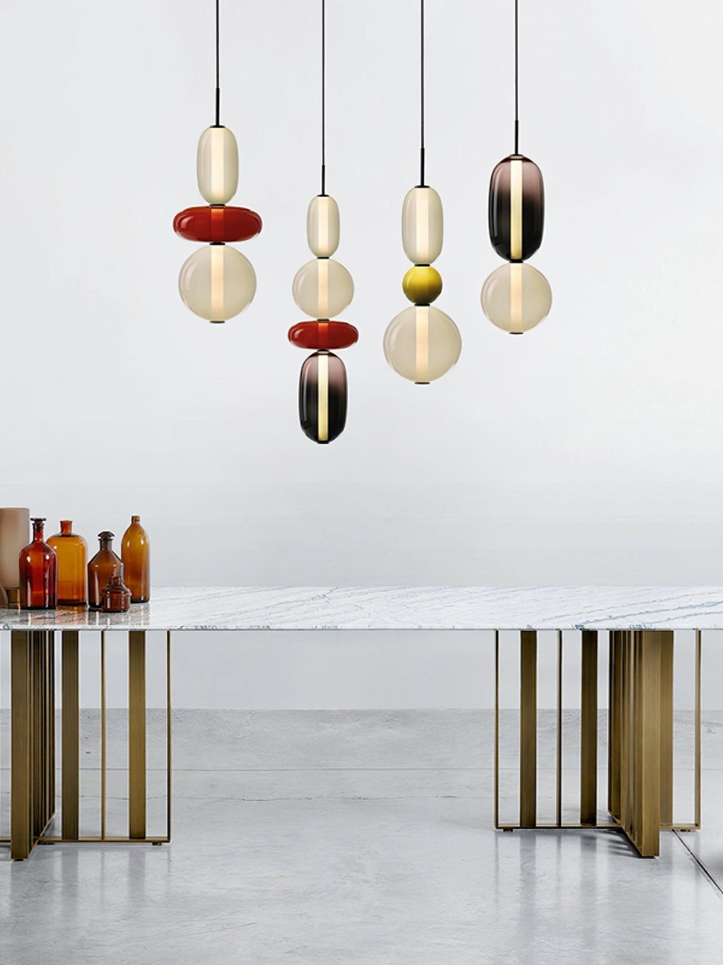 Luxovia - Elegante glazen hanglamp met LED-verlichting
