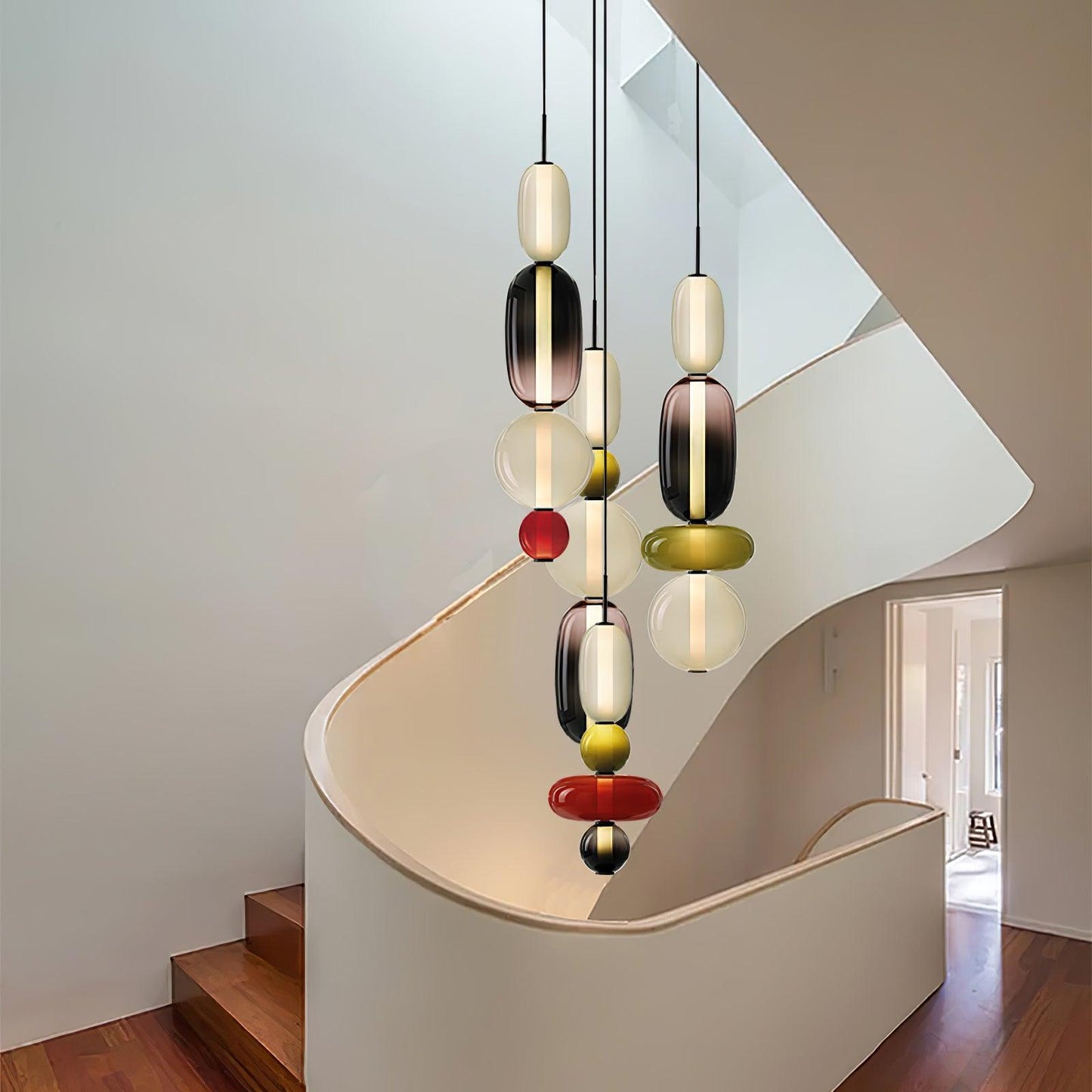 Luxovia - Elegante glazen hanglamp met LED-verlichting