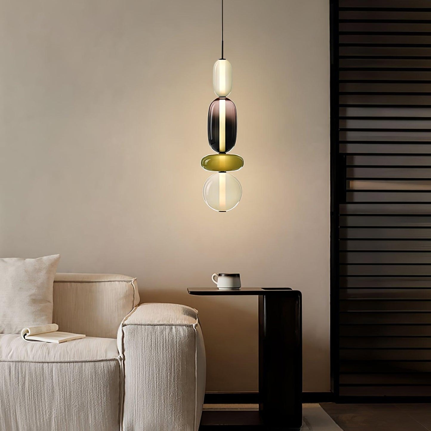 Luxovia - Elegante glazen hanglamp met LED-verlichting