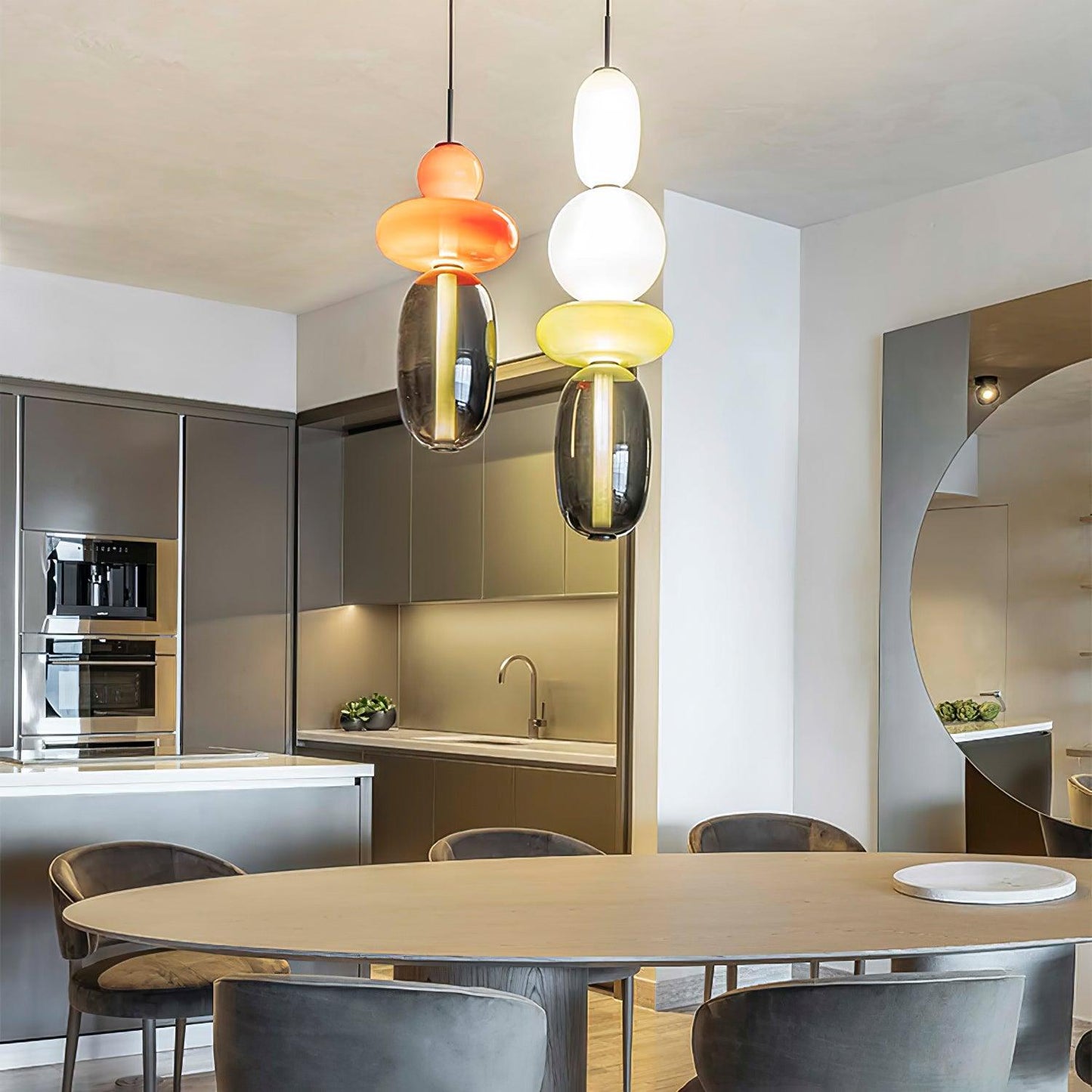 Luxovia - Elegante glazen hanglamp met LED-verlichting