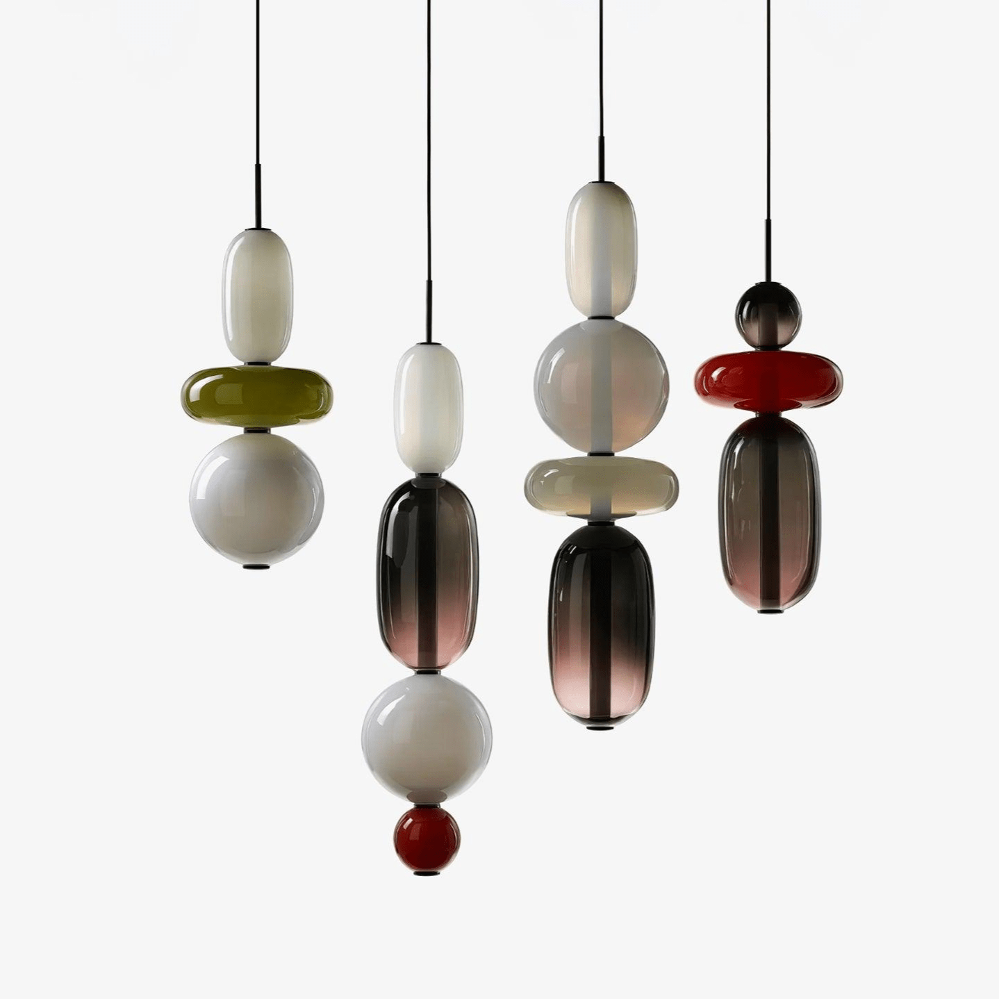 Luxovia - Elegante glazen hanglamp met LED-verlichting