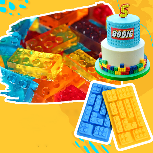 FunBlox - Eetbare lego blokjes bakvorm siliconen